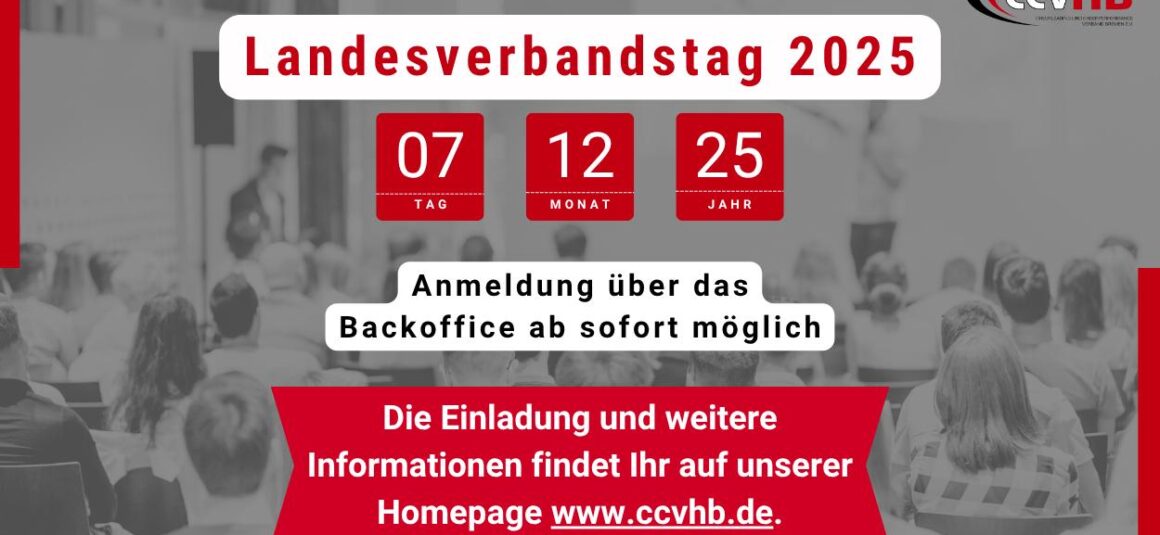 Landesverbandstag 2025 CCVHB e.V.